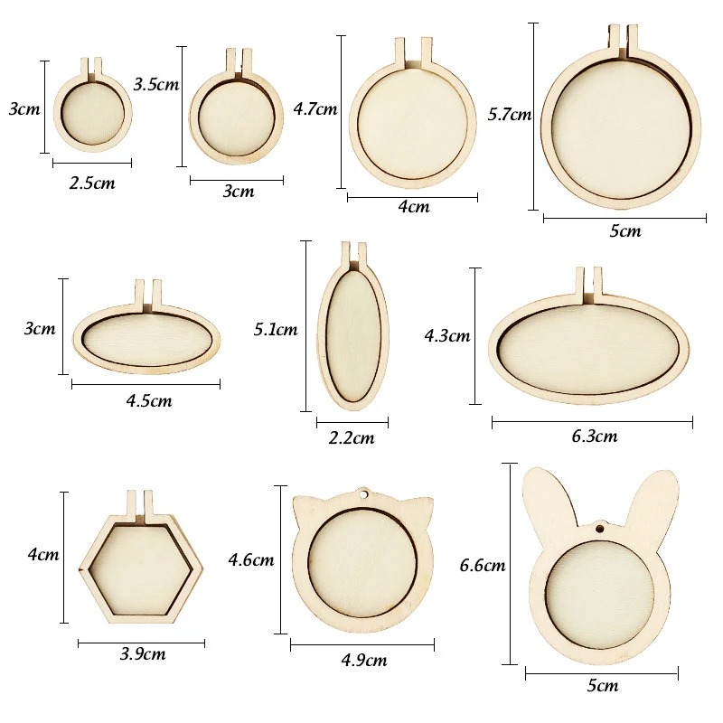 1/3/5pcs Houten Borduurring Ro - Wood Ring Blank recensie en prijs