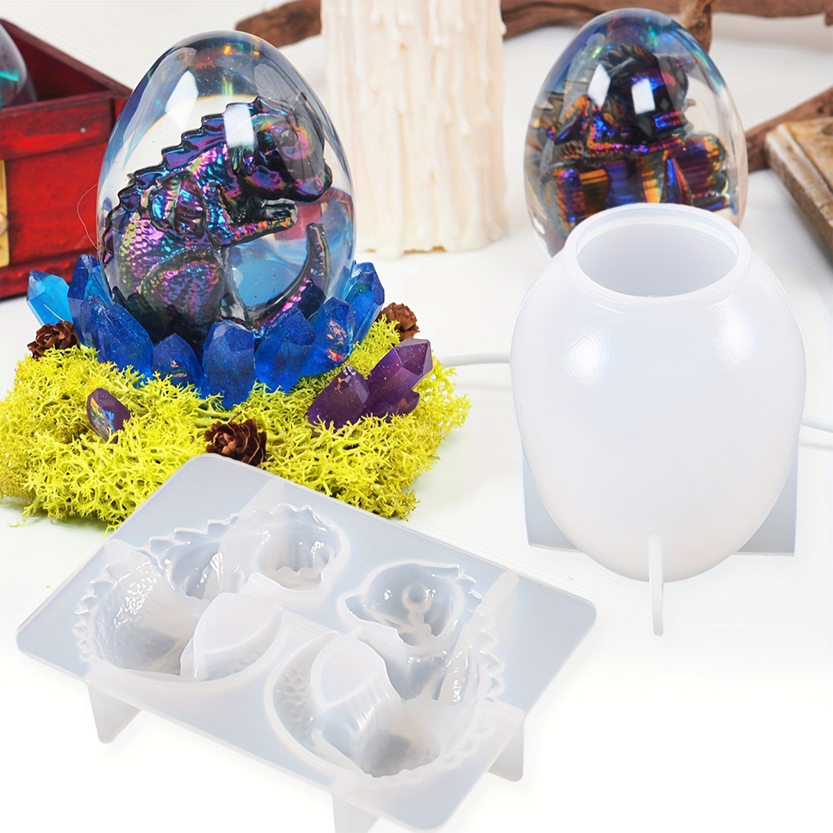 Siliconen drakenei mallen, 2-d - Resin Craft Ideas recensie en prijs